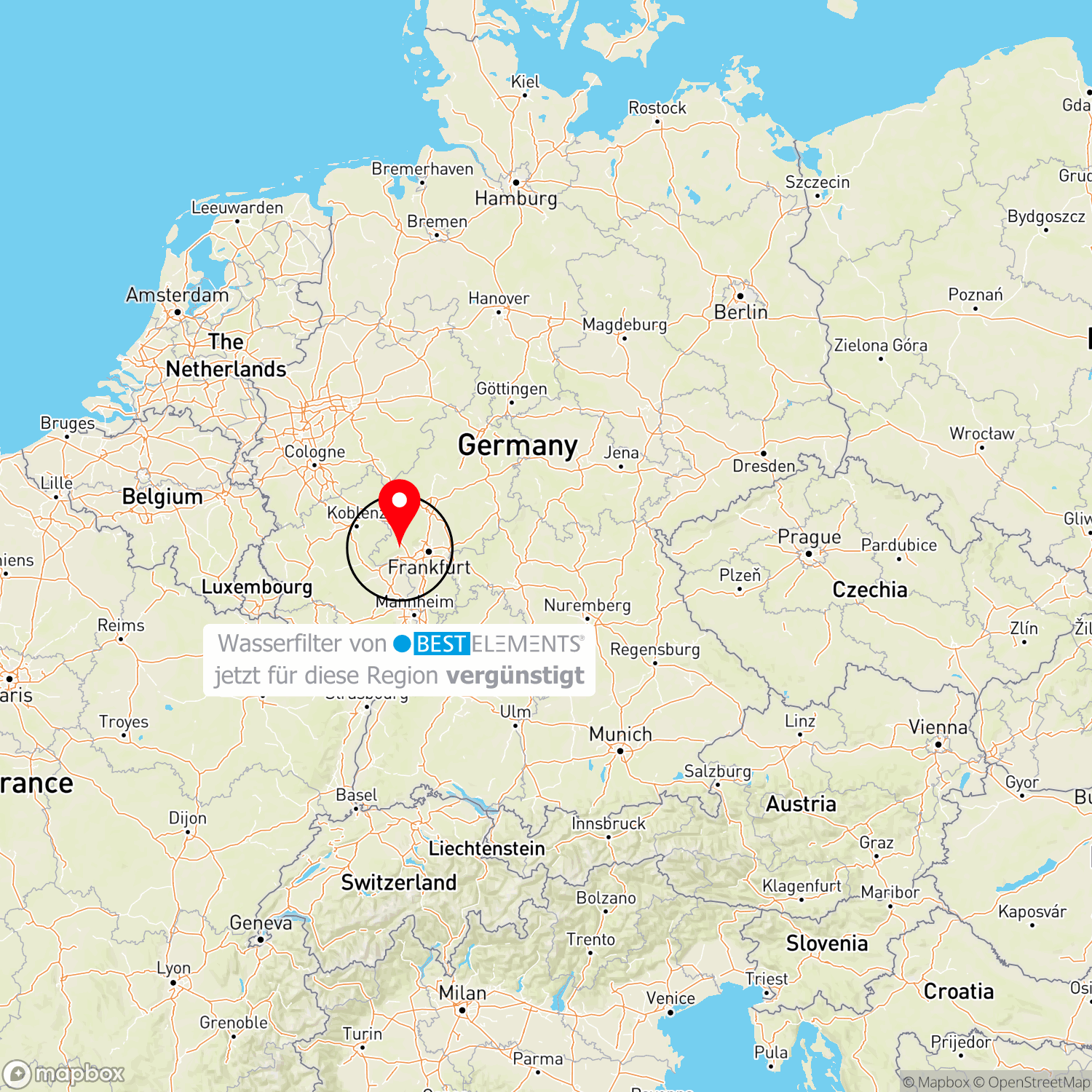 Wiesbaden (Hessen): Vorübergehende Chlor-Zugabe im Trinkwasser wegen Wartungsarbeiten