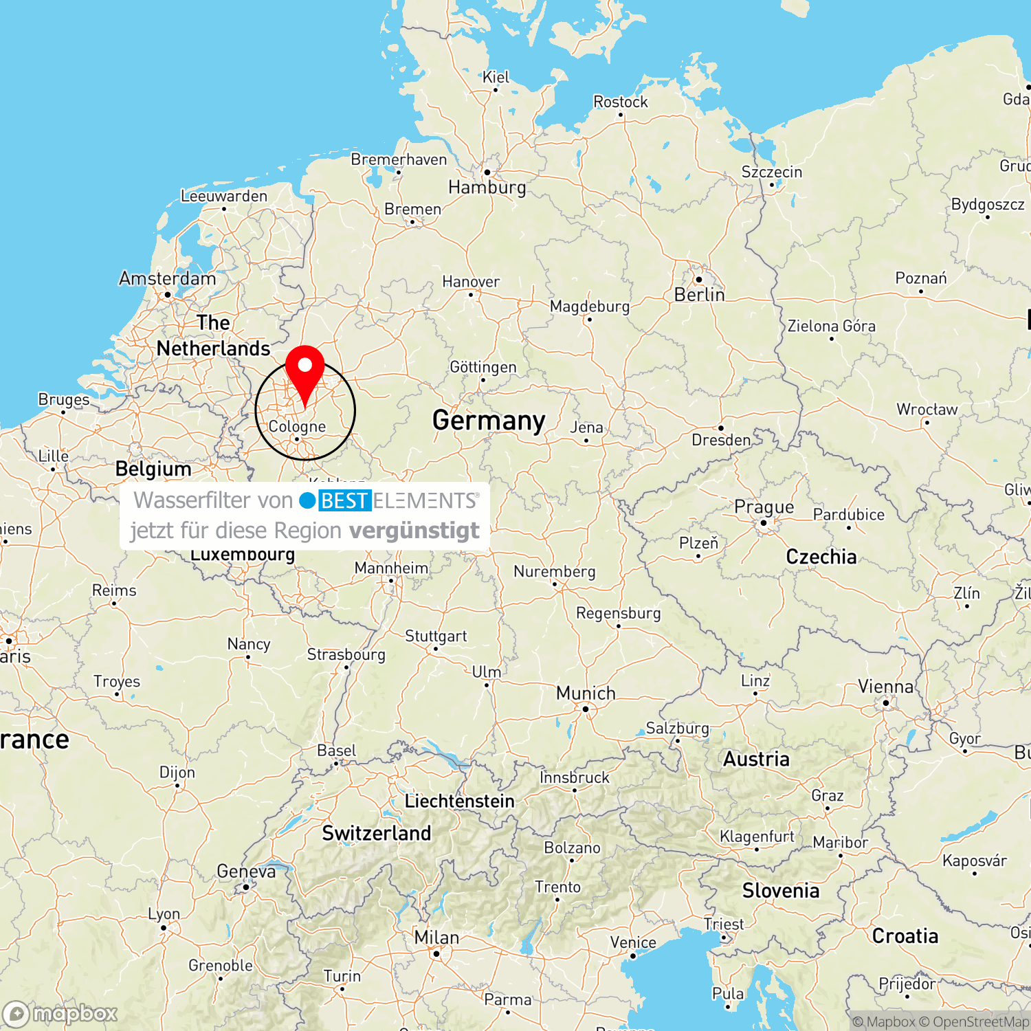 Solingen (NRW): Trinkwasser riecht vorübergehend nach Chlor wegen Wartungsarbeiten