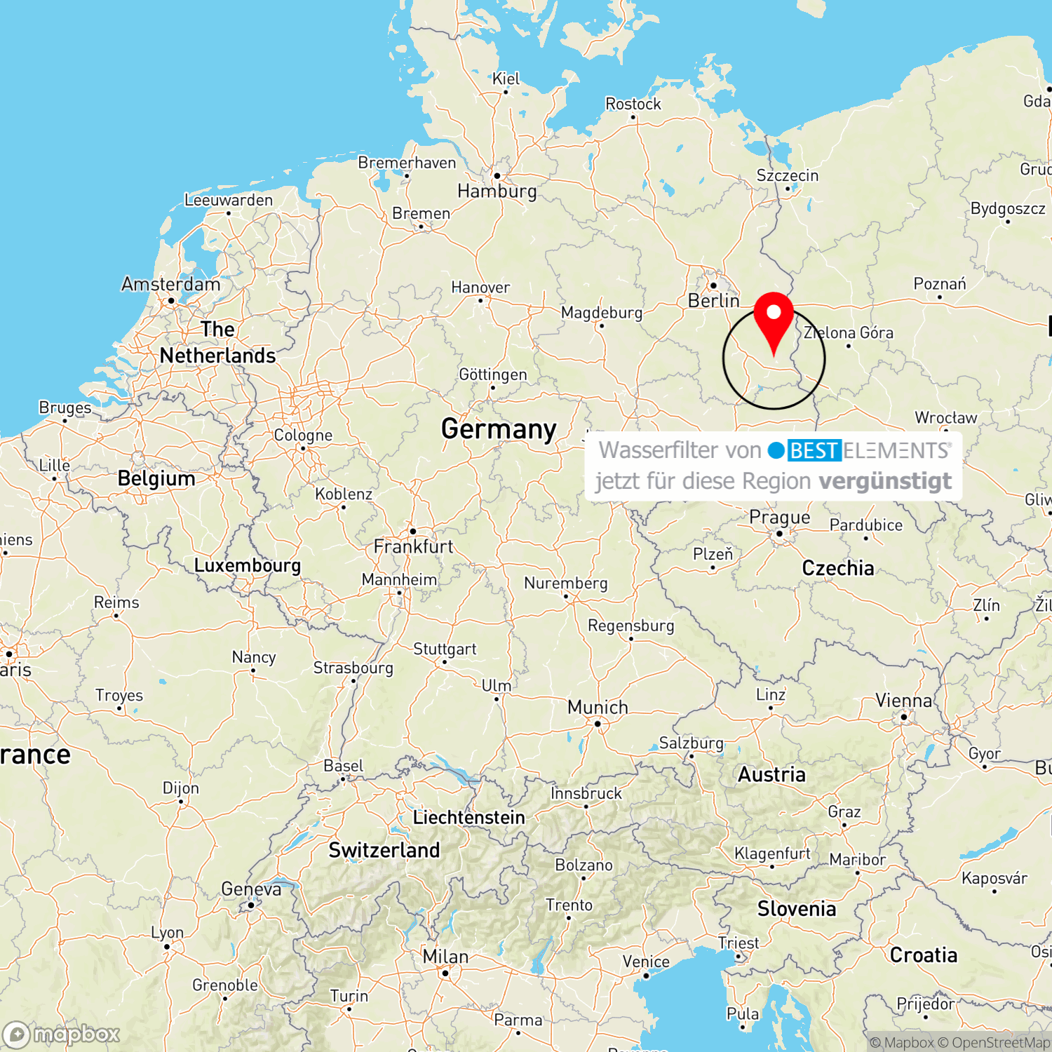 Cottbus-Saspow (kreisfreie Stadt Cottbus): Grundwasser wegen erhöhter Arsen- und Nickelwerte nicht trinken